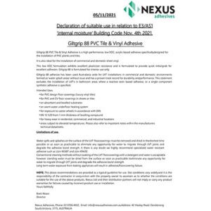 Giltgrip 88 Statement of Usage E3AS1 08122021