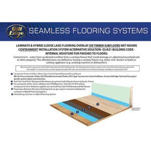 Laminate & Hybrid Overlay on timber floors E3 AS1 Containment
